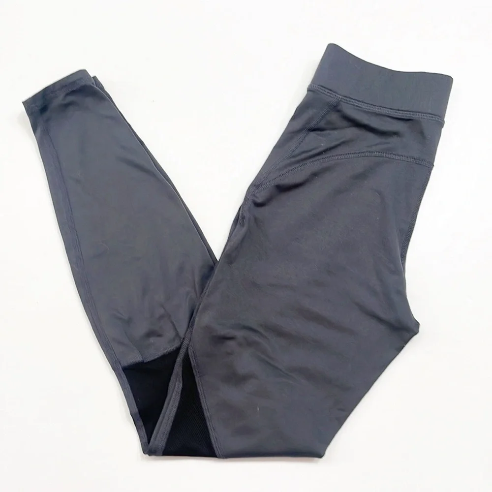 Gray mesh leggings